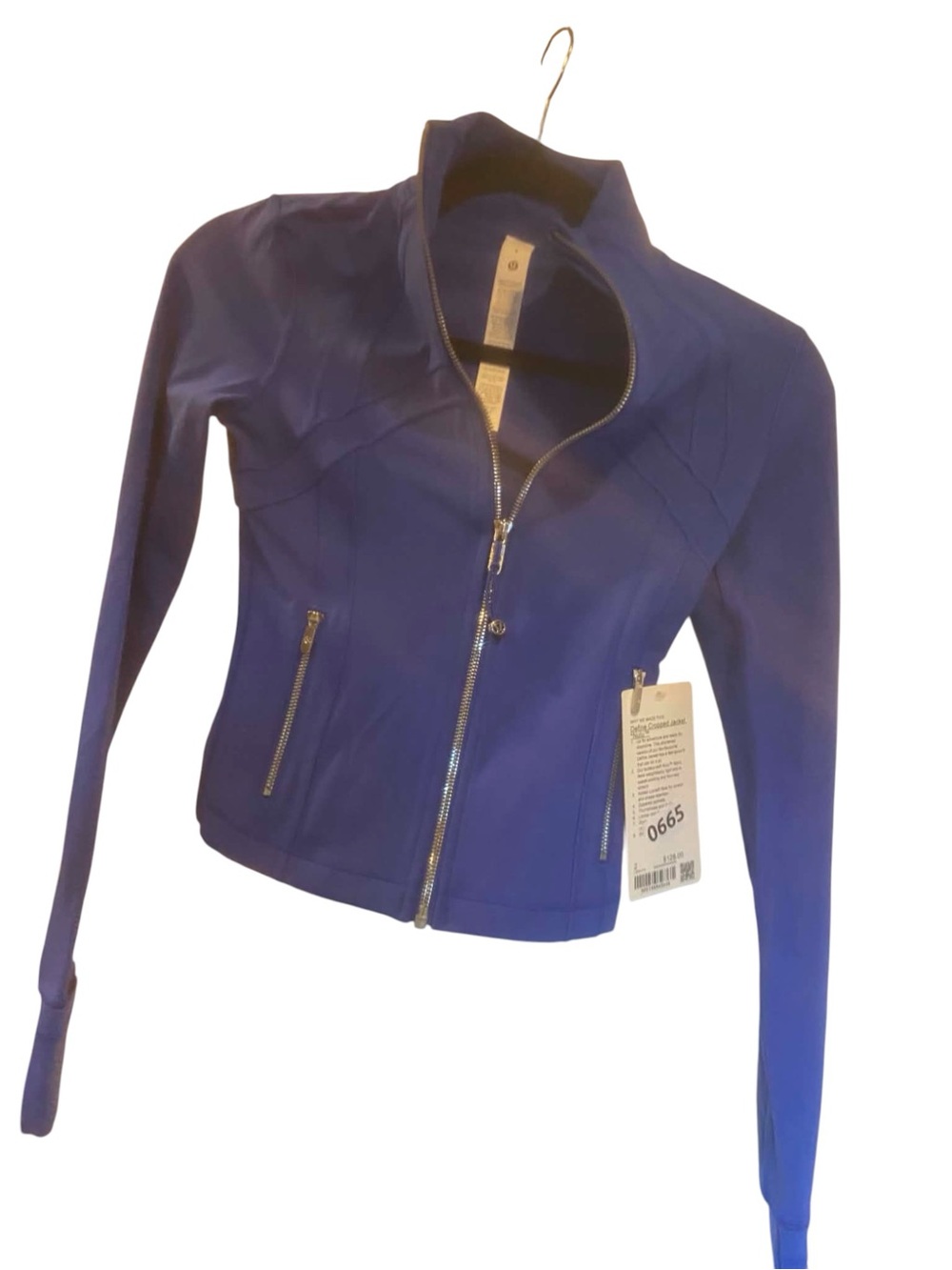 NWT Lululemon Define Cropped Jacket BEACHBALL BLUE Size 2